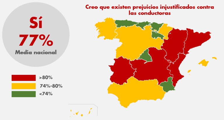 mapa automovilistas españoles